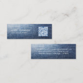 QRコードミニ名刺 スキニー名刺 (正面/裏面)