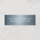 QRコードミニ名刺 スキニー名刺 (裏面)