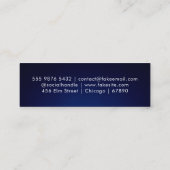 QRコードミニ名刺 スキニー名刺 (裏面)