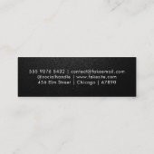 QRコードミニ名刺 スキニー名刺 (裏面)