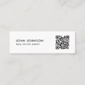 QRコードミニ名刺 スキニー名刺 (正面)