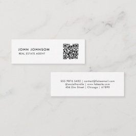 QRコードミニ名刺 スキニー名刺