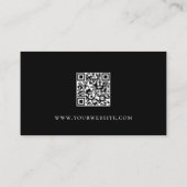 QRコードミュージカル白黒ギターレッスン 名刺 (裏面)