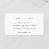 QRコードメイクアップアーティストヘアサロンモダンフローラ 名刺 (裏面)