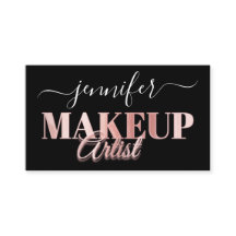 QRコードメイクアップアーティスト金ゴールド紙吹雪バラブラック