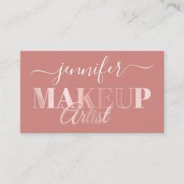 QRコードメイクアップアーティスト金ゴールド紙吹雪バラ粉末 名刺