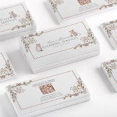 QRコードメイドハウスキーピングプロフェッショナルネズミフローラ 名刺