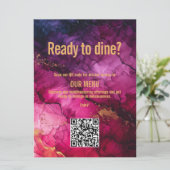 QRコードメニュー天空エレガンスマーブル メニュー (スタンド正面)