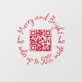 QRコードメリーと最大50%の売上 ウィンドウサイン