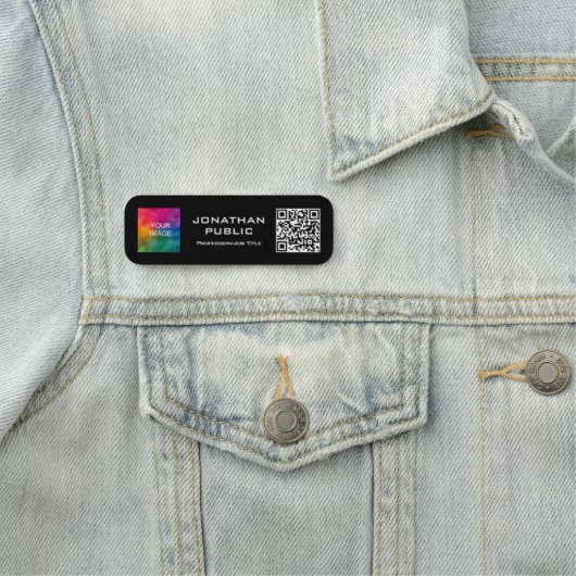 QRコードメンバーの写真またはビジネスロゴはこちら 名札 (インサイチュ)