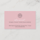 QRコードメークアップアーティスト用写真名刺 名刺 (裏面)