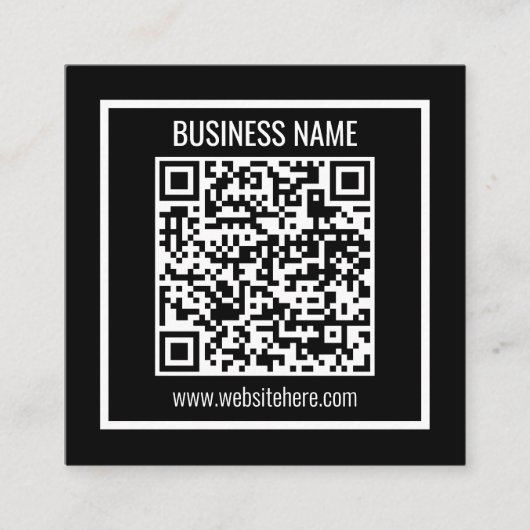 QRコードモダンを瞬時に作成 エンクロージャーカード (正面)