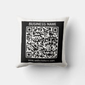 QRコードモダンを瞬時に作成 クッション (裏面)