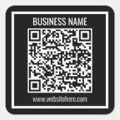 QRコードモダンを瞬時に作成 スクエアシール (正面)