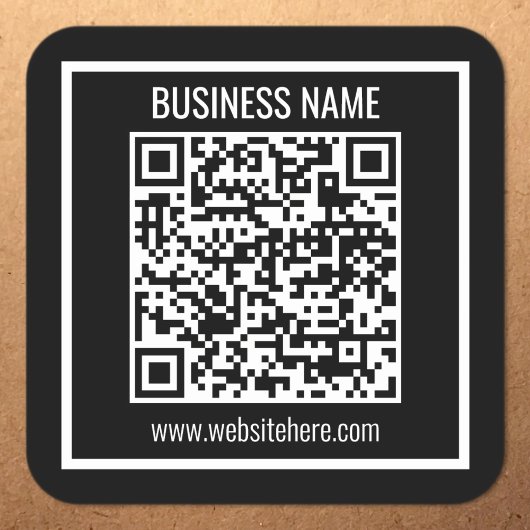 QRコードモダンを瞬時に作成 スクエアシール