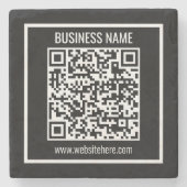 QRコードモダンを瞬時に作成 ストーンコースター (正面)
