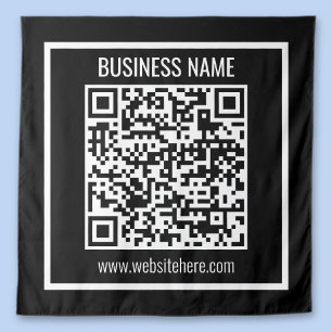 QRコードモダンを瞬時に作成 タペストリー
