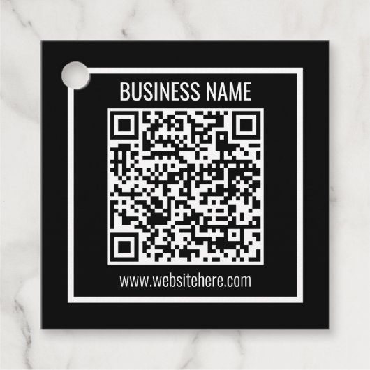 QRコードモダンを瞬時に作成 フェイバータグ (正面)