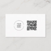 QRコードモダンテンプレートバエレガントーコードトレンディー 名刺 (裏面)