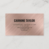 QRコードモダンバラ金ゴールド 名刺 (裏面)