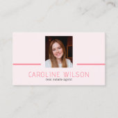 QRコードモダンプロフェッショナルミニマルなロゴ写真 名刺 (正面)