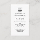 QRコードモダンプロフェッショナル実在資産写真 名刺 (裏面)