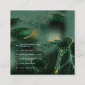 QRコードモダンミニマリストビジネス大理石 コーリングカード (裏面)