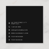 QRコードモダンミニマリスト コーリングカード (裏面)