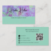 QRコードモダンミニマリスト 名刺 (正面/裏面)