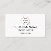 QRコードモダン付きプロフェッショナル名刺 名刺 (正面)