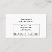 QRコードモダン付きプロフェッショナル名刺 名刺 (裏面)