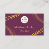 QRコードモダン付きプロフェッショナル名刺 名刺 (正面)