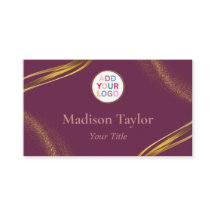 QRコードモダン付きプロフェッショナル名刺