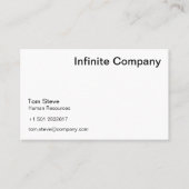 QRコードモダン名刺 | ホワイトシンプル 名刺 (正面)