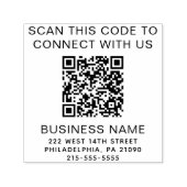 QRコードモダン業務 セルフインキングスタンプ (デザイン)