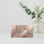 QRコードモダン美容師名刺 名刺 (スタンド正面)