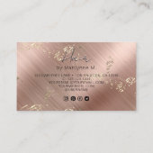 QRコードモダン美容師名刺 名刺 (裏面)