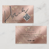 QRコードモダン美容師名刺 名刺 (正面/裏面)