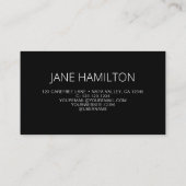 QRコードモダン金ゴールドプロファイル名刺 名刺 (裏面)