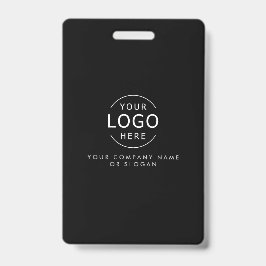 QRコードモダンID付き独自のロゴChic名刺 バッジ