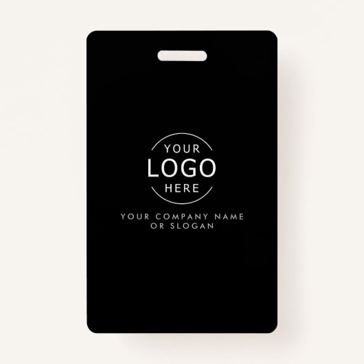 QRコードモダンID付き独自のロゴChic名刺 バッジ (正面)