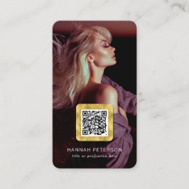 QRコードモデルのアーティストダンサーのパフォーマンス写真 名刺