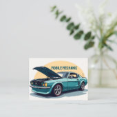 QRコードモバイル整備士 名刺 (スタンド正面)