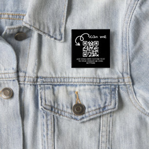 QRコードユニークスキャン可能パーソナライズされたWebサイト 缶バッジ