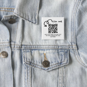 QRコードユニークスキャン可能パーソナライズされたWebサイト 缶バッジ