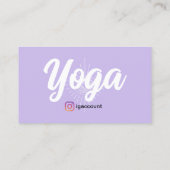 QRコードヨガ先生サードアイヨガスタジオ 名刺 (裏面)