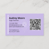 QRコードヨガ先生サードアイヨガスタジオ 名刺 (正面)