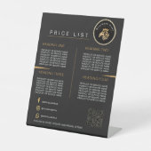 QRコードライオンロゴビジネススキャンforメニュー 台座サイン (正面)