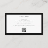 QRコードラグジュアリーミニマリスト名刺 名刺 (裏面)