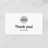 QRコードリンクテンプレート付きGoogleレビューカード 名刺 (裏面)